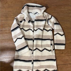 Billabong Cream and Black Teddy Jacket